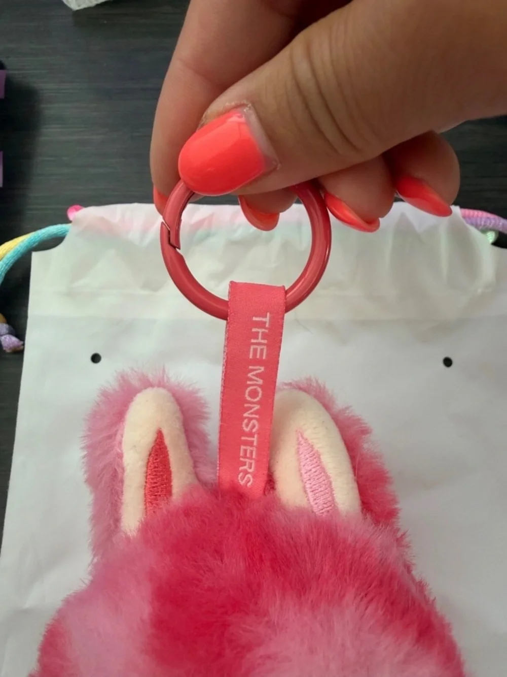 Authentic Popmart Labubu Plush Keychain- Love from the BIE collection